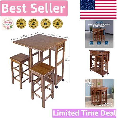Mobile teak kitchen cart - cart, with