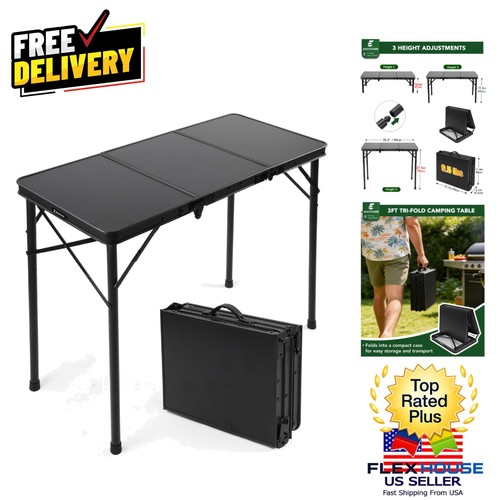 Tri fold camping table - tri-fold,